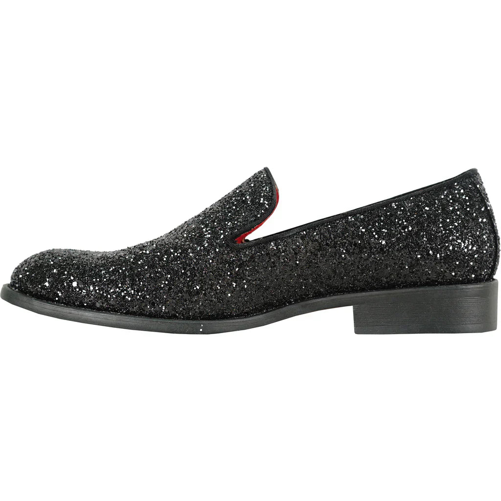 BRAVO Men Dress Shoe PROM-8 Loafer Shoe for Prom & Wedding Black LuxuryLifeWay Online Store