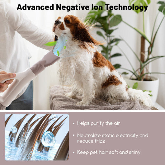 Dog Cat Hair Blower with Negative Ion Function and Adjustable Temperature LuxuryLifeWay Online Store