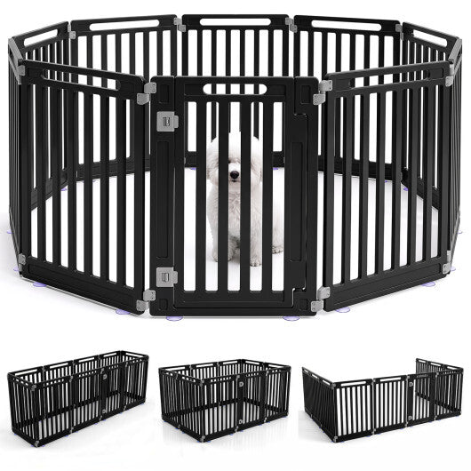 31.5" Height Indoor Outdoor Dog Playpen with 10 Panels-White LuxuryLifeWay Online Store