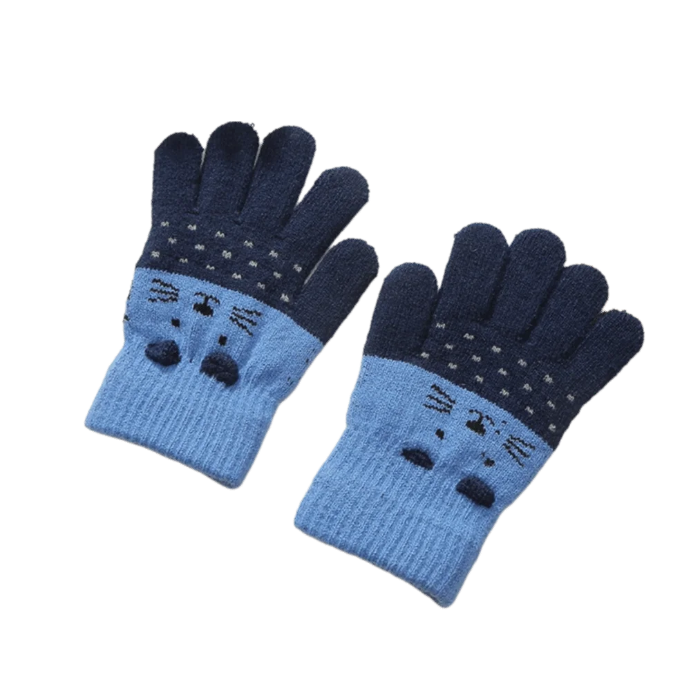 3- 10Years Old Fashion Warm Winter Gloves Coldproof Candy Color Children Mittens Soft Elastic Gloves Outdoor Pi-Mart