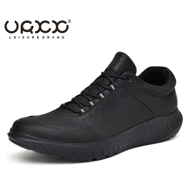 Men Shoes Autumn Winter Sports Casual Genuine Leather Soft Soled Outdoor Hiking Shoes Lightweight Breathable Non Slip Shoes Men Pi-Mart