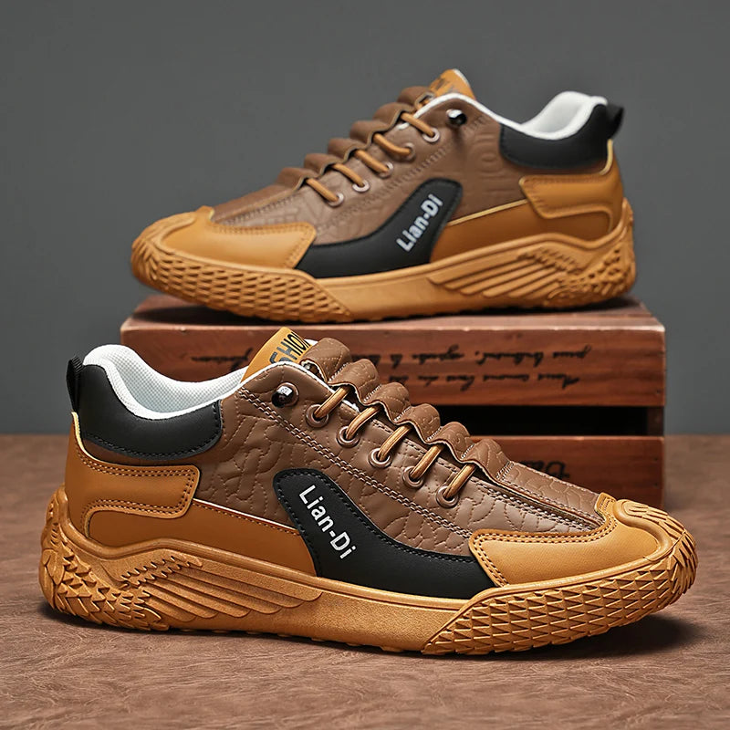 Spring and Autumn Fashion Elastic Band Sneakers for Men, Versatile Trendy Casual Shoes, Student Running Shoes, Soft-Soled Lightweight Men's Shoes Pi-Mart