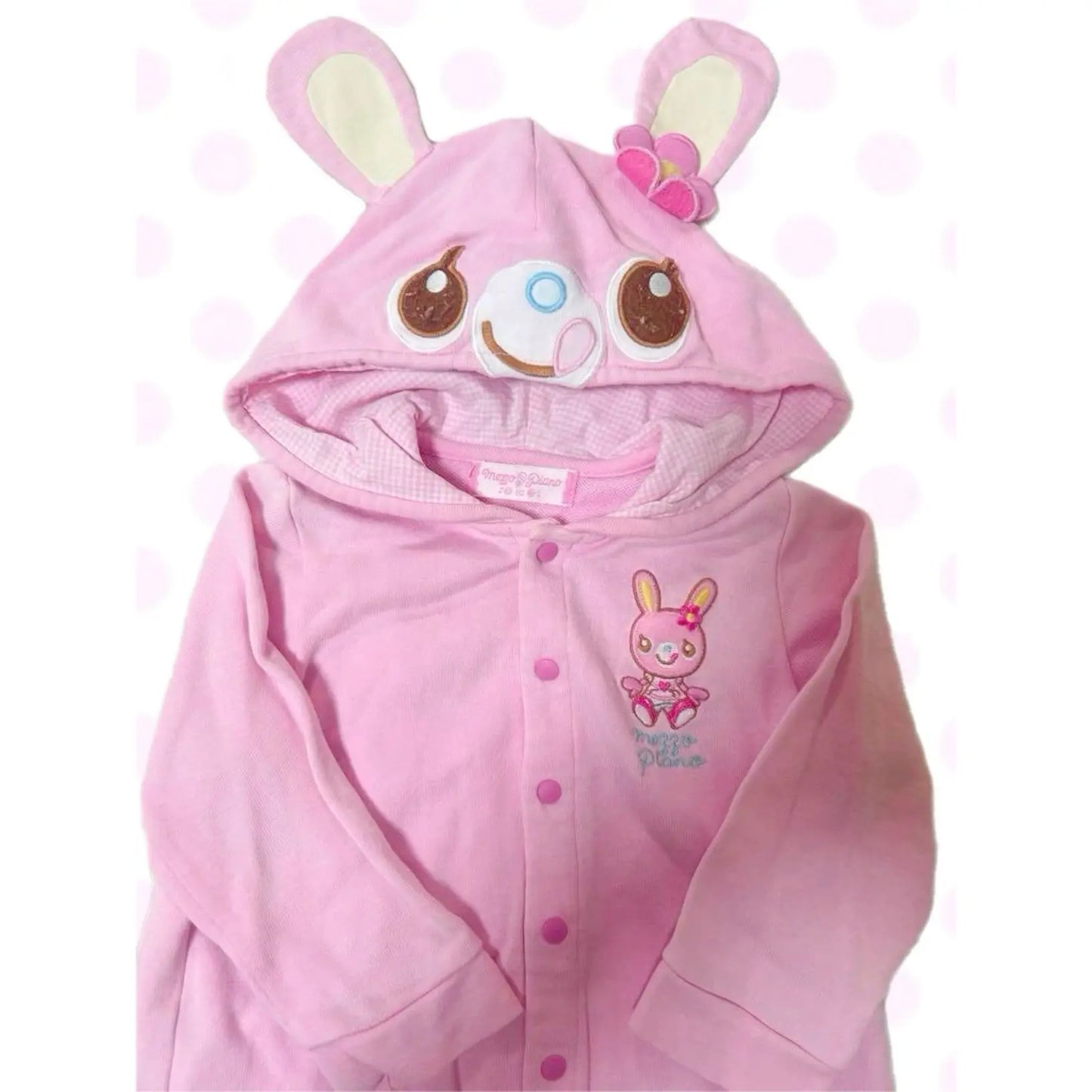 Japanese Cute Coat Embroidery Rabbit Ear Hooded Subculture Kawaii Y2k Tops Casual Fashion Sweet Coats Ropa Mujer Women Clothing LadyShow.Store