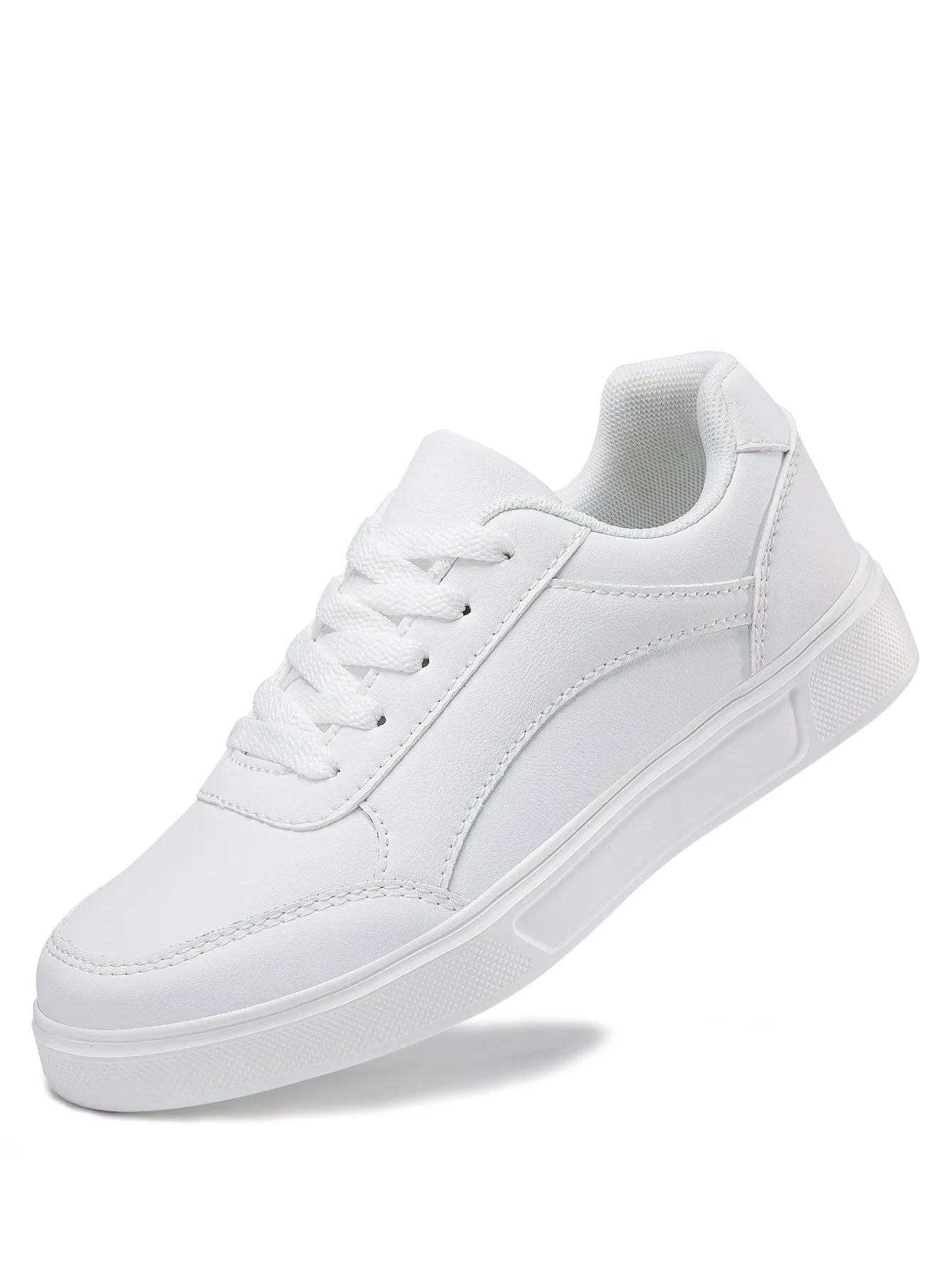 Baasploa Women Casual Sneakers Leather Platform Sneakers for Women Classics Comfort Skateboarding Shoes Non-Slip LadyShow.Store