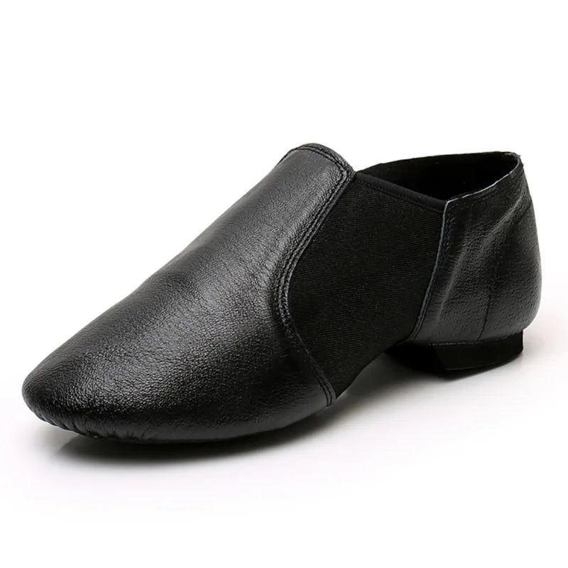 Genuine Leather Jazz Dance Shoes For Girls Brown Black Anti-Slip Jazz Shoes Adult Dance Sneakers High Quality Jazz Shoes LadyShow.Store