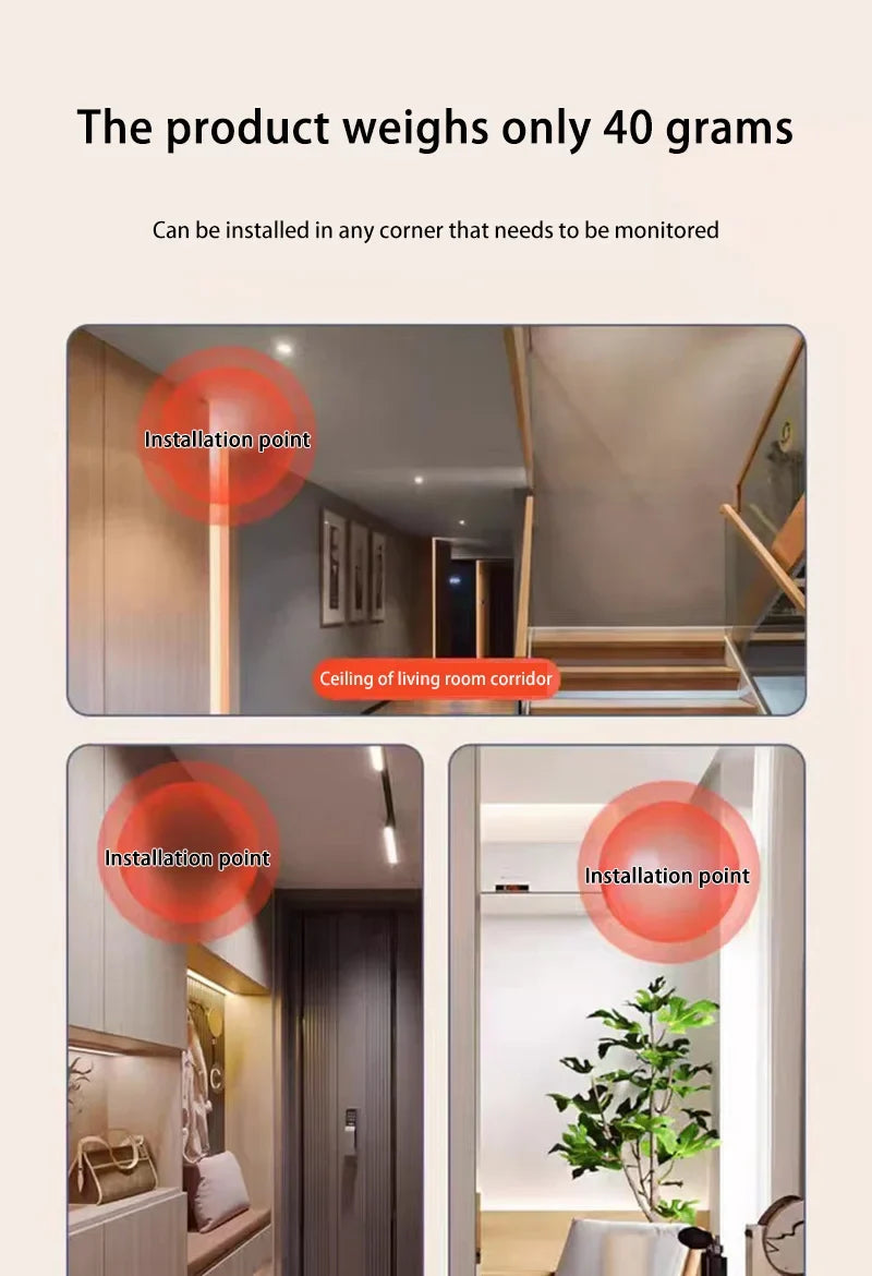 Lenovo New 4K HD WiFi Security Camera Night Vision Home Mini Smart Indoor IP Surveillance APP Remote Monitoring Portable Camera LadyShow.Store