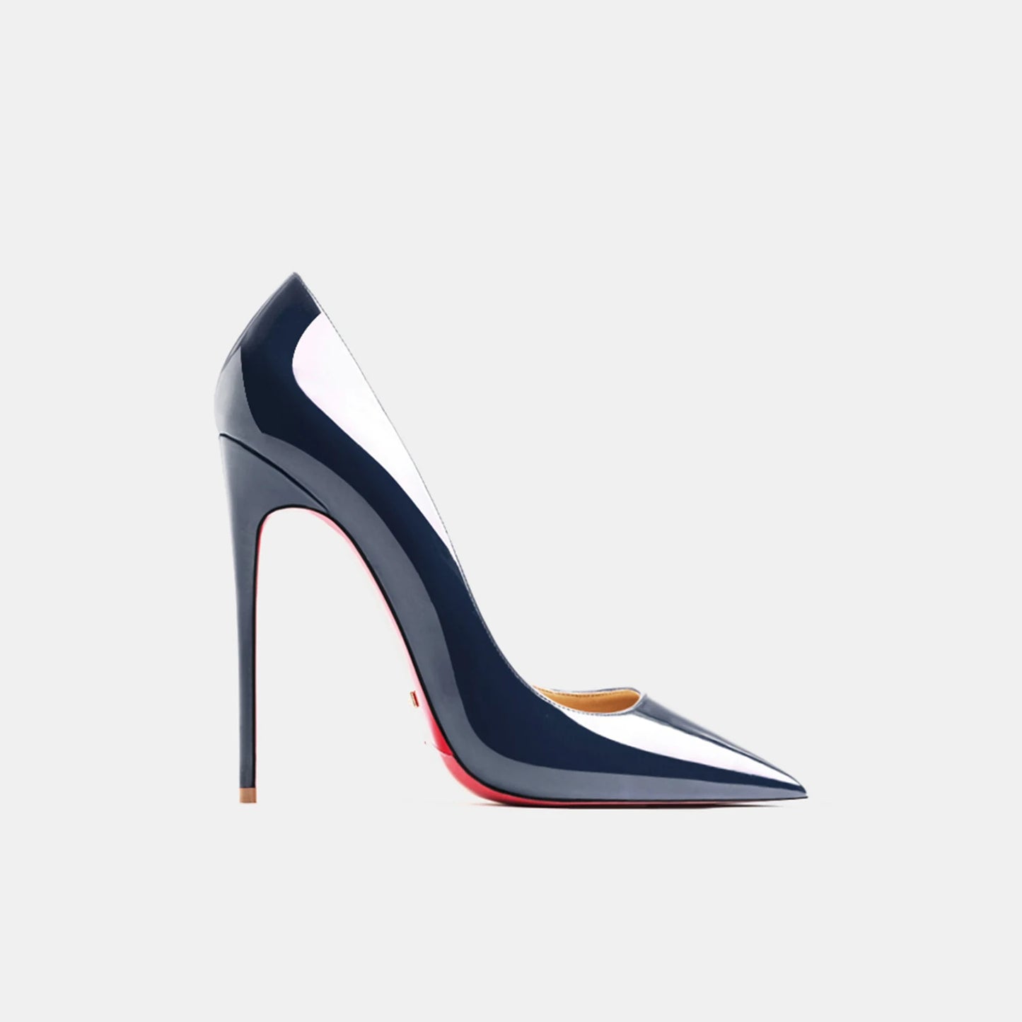 Women heels 2026 leather Heels for women Luxury Brand Pumps Red sole Pointed Toe High Heels Elegant Stiletto Ladies Prom Shoes Pi-Mart
