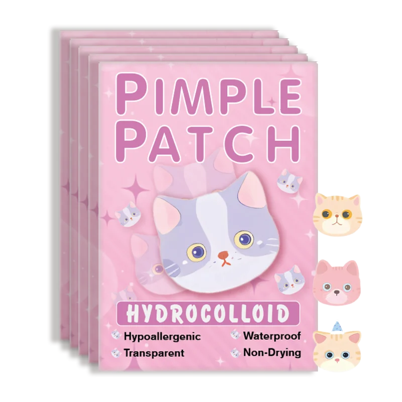 600pieces of cartoon cat acne patches, facial acne patches, concealer acne patches, and pimples patches. Ultra-thin and breathab Tri Light Beauty