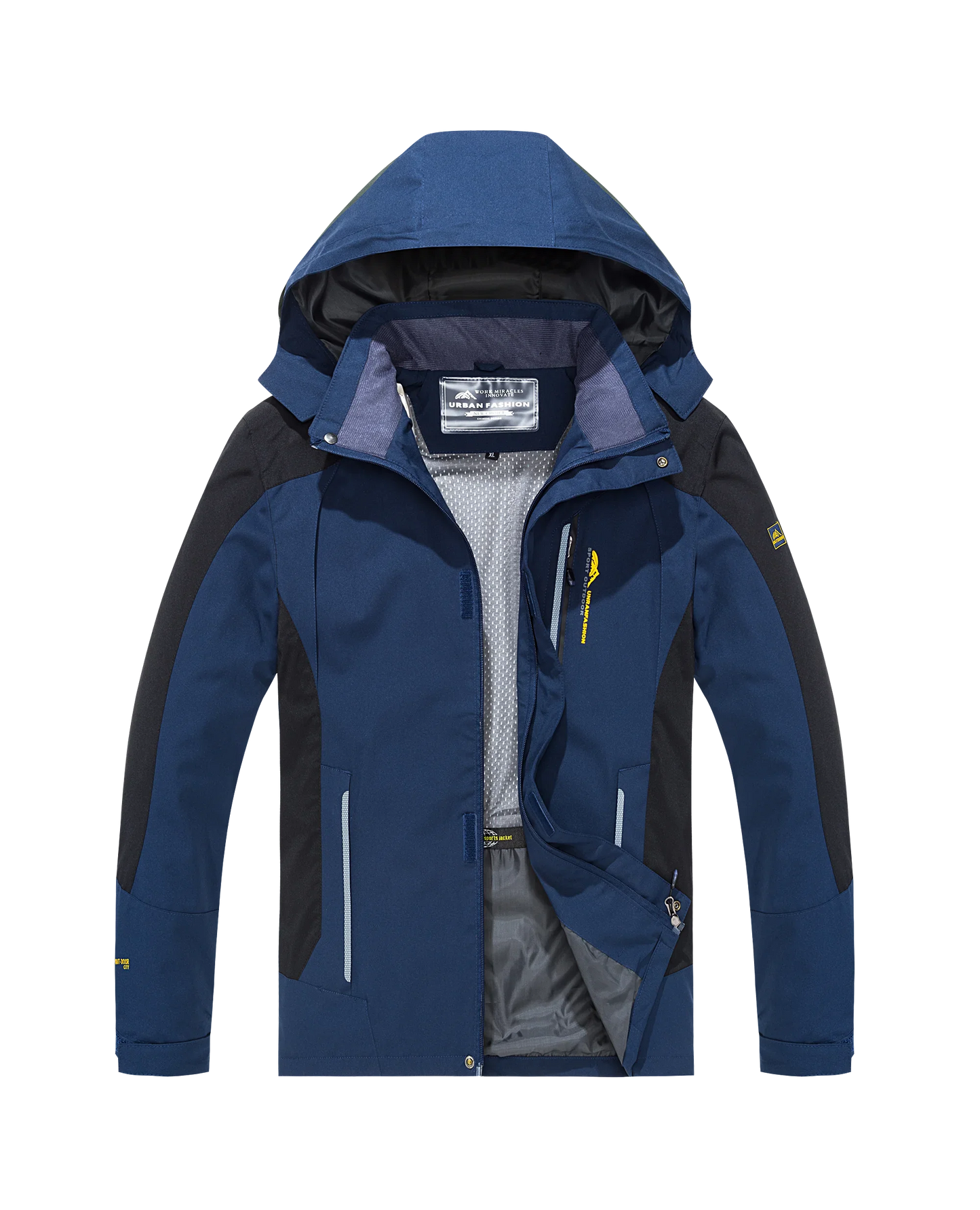 Men's Waterproof Hiking Jacket Large Size Windproof Windbreaker Camping Hunting Running Trekking Fishing Coat Men Outdoor LadyShow.Store
