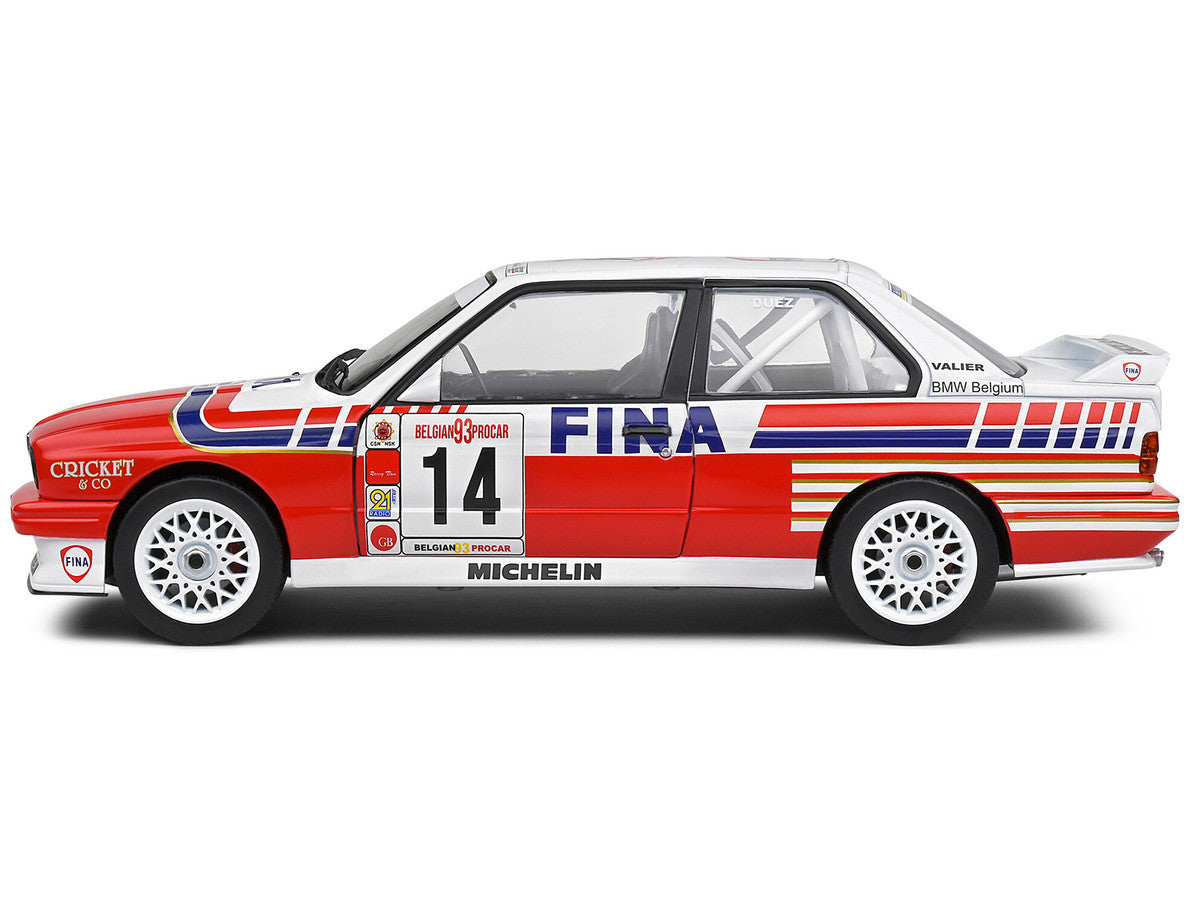 BMW E30 M3 #14 Marc Duez "Belgian Procar Championship" (1993) "Competition" Series 1/18 Diecast Model Car by Solido LuxuryLifeWay Online Store