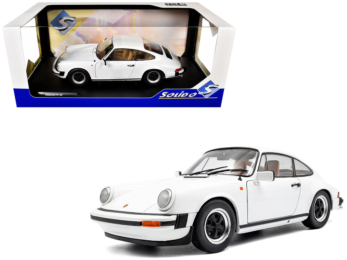 1974 Porsche 911 (930) 3.0 SC Grand Prix White 1/18 Diecast Model Car by Solido LuxuryLifeWay Online Store