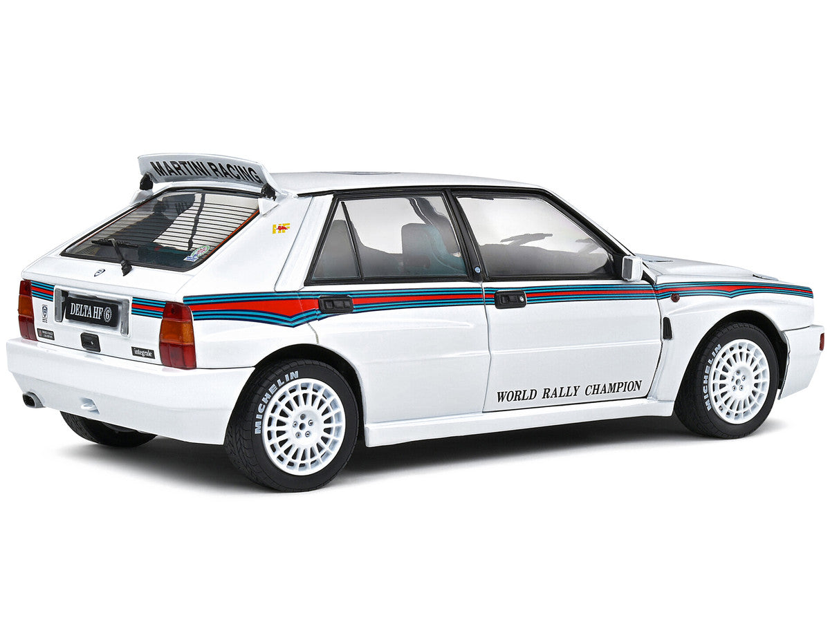 1992 Lancia Delta HF Integrale Evo 1 Martini 6 White with Blue and Red Stripes "World Rally Champion - Martini Racing" 1/18 Diecast Model Car by Solido LuxuryLifeWay Online Store