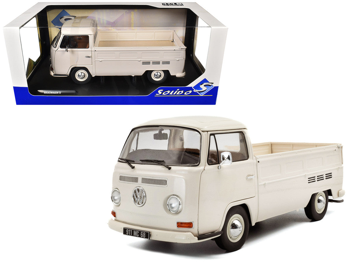 1968 Volkswagen T2 Pickup Truck Beige 1/18 Diecast Model Car by Solido LuxuryLifeWay Online Store