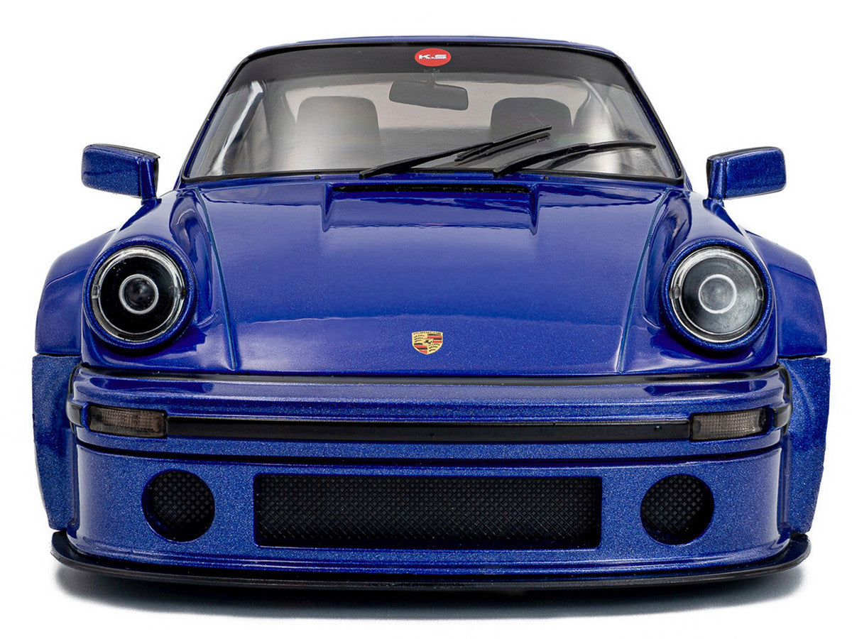 2024 Porsche 911 KS-R by Khyzyl Saleem Dark Blue Metallic 1/18 Diecast Model Car by Solido LuxuryLifeWay Online Store