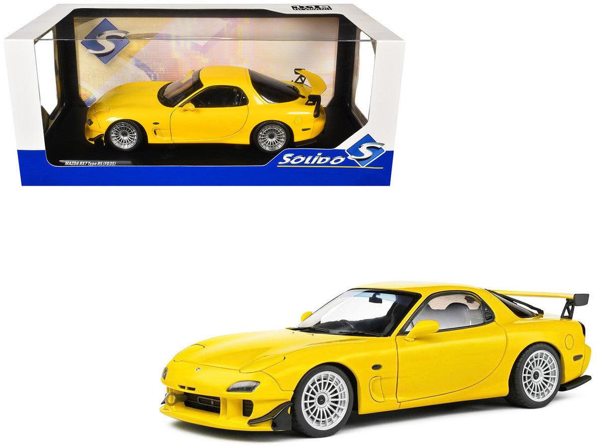 1994 Mazda RX7 Type RS (FD3RS) RHD (Right Hand Drive) Yellow 1/18 Diecast Model Car by Solido LuxuryLifeWay Online Store
