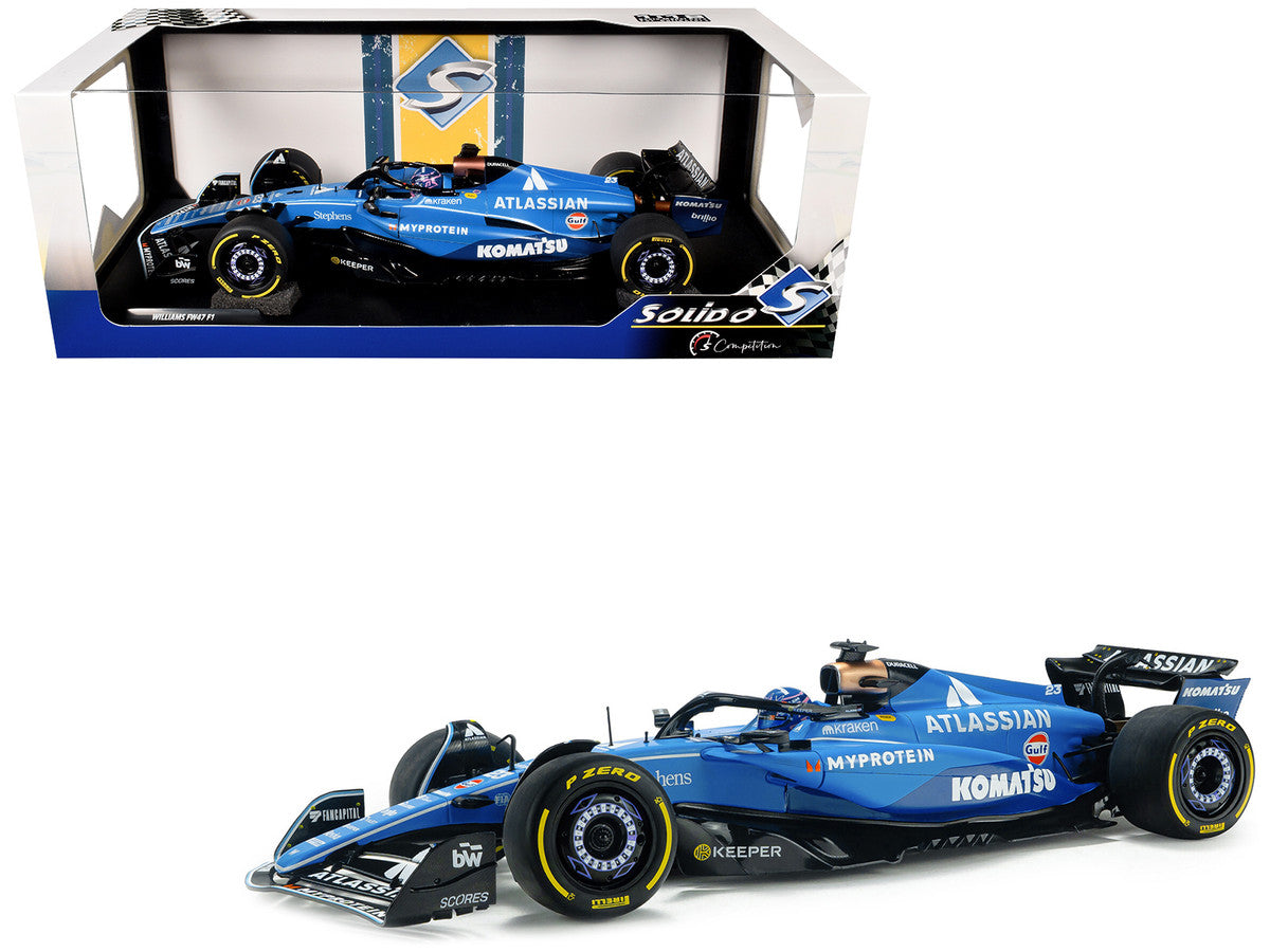 Williams FW47 #23 Alex Albon "Atlassian" Formula One F1 "Australian GP" (2025) "Competition" Series 1/18 Diecast Model Car by Solido LuxuryLifeWay Online Store