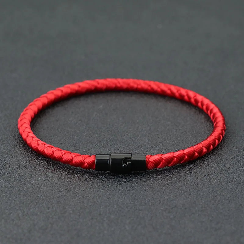 Grade A Keel Rope Bracelet Men Femme Lucky Red Thread Braclet Attract Mirco Magentic Couple Braslet Wealth Prosperity Brazalete Pi-Mart