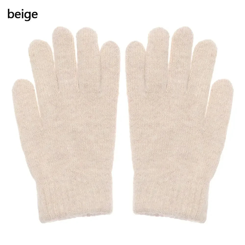 Fashion Elastic Outdoor Warm Thick Winter Gloves Mittens Full Finger Gloves Pi-Mart