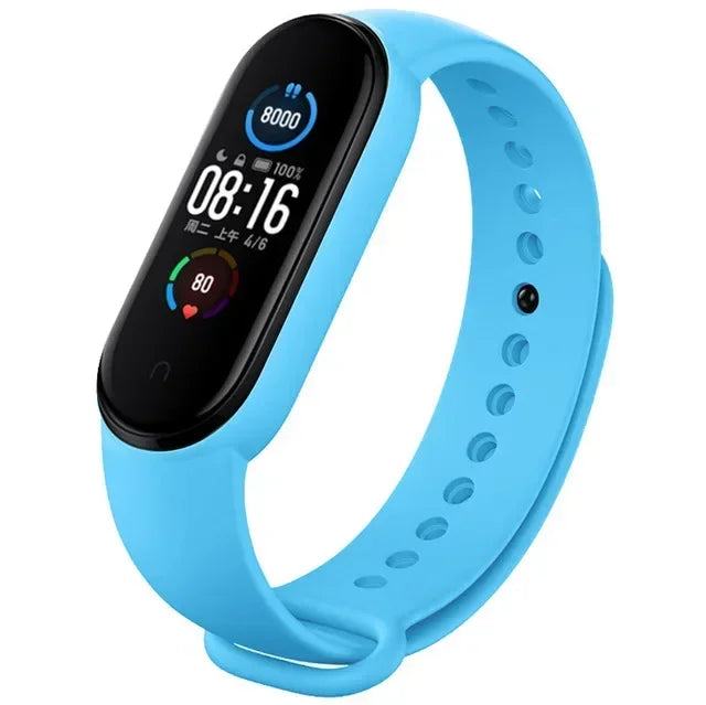 Watch Strap For Xiaomi Mi Band 7 6 5 4 3 Wristband Silicone Bracelet Wrist Straps MiBand 3/4 band5 band6 Smartwatch Accessories LadyShow.Store