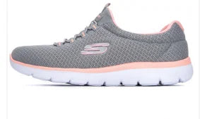 Skechers 2026 Slip On Breathable Mesh Memory Foam Walking Sneakers Lightweight Daily Casual Trainers Multiple Colors 12980-NVHP Pi-Mart