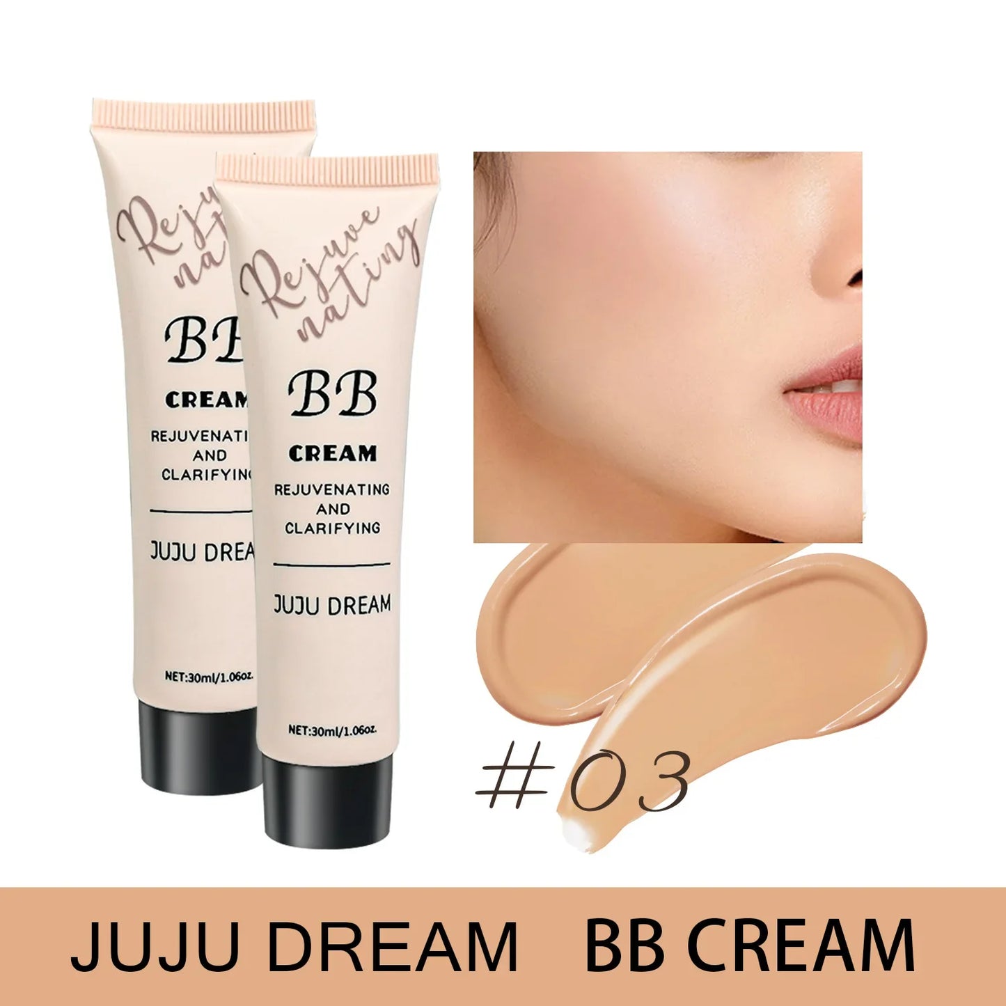 BB cream, isolation cream, liquid foundation, moisturizing, oil control, long-lasting makeup, milk, dry skin, and no powder LadyShow.Store