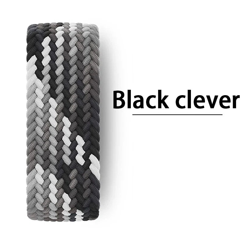 Braided Solo Loop For Apple watch Band 46mm 44mm 45mm 42mm 40mm 41mm Bracelet correa iwatch Series Ultra 2 11 10 9 SE 8 7 Strap LadyShow.Store