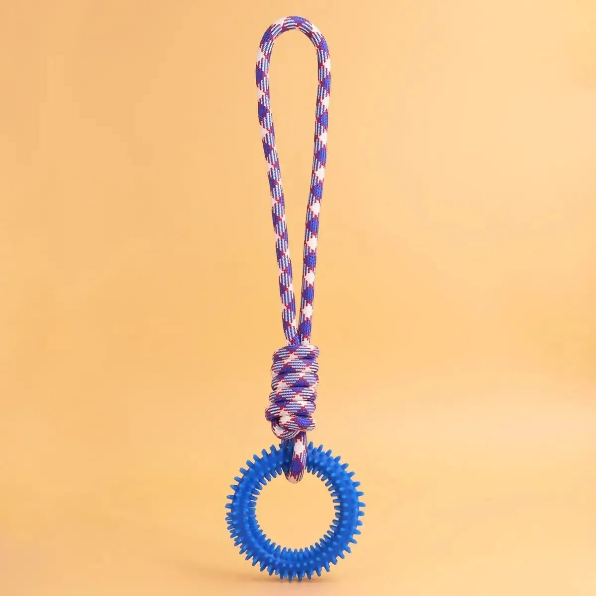 Dog Toys Chew Resistant Nylon Rope Toys Pet Colorful Woven Knot Rubber Toys Dog Self Fun Outdoor Swimming Toys Pet Supplies Pi-Mart