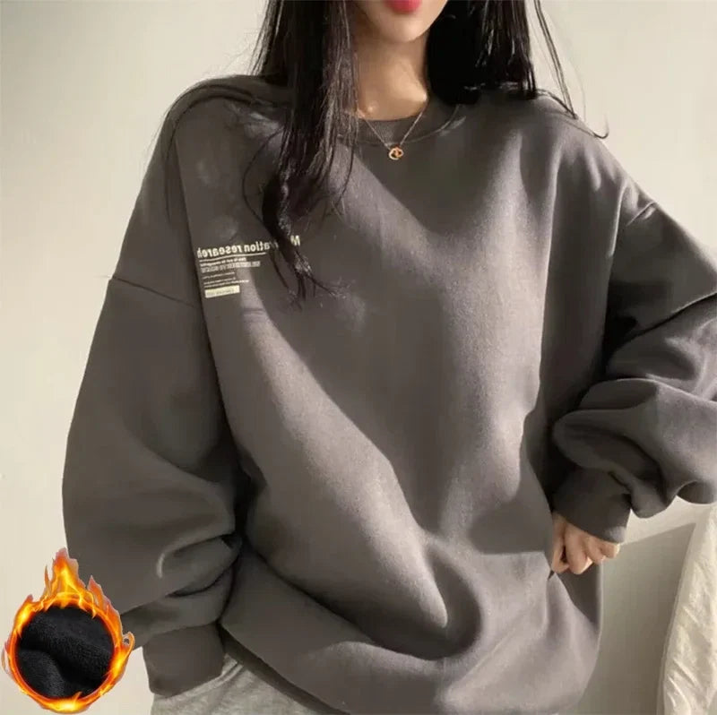 Women Sweatshirts Oversized Spring Hoodie Long Sleeve Casual Letter Print Loose Pullovers Harajuku Sweatshirt Female LadyShow.Store