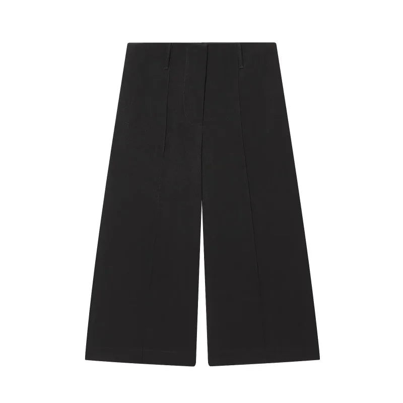 ETJ 2025 women's new fashion design three-dimensional cut high collar slim suit jacket & matching casual trousers LadyShow.Store