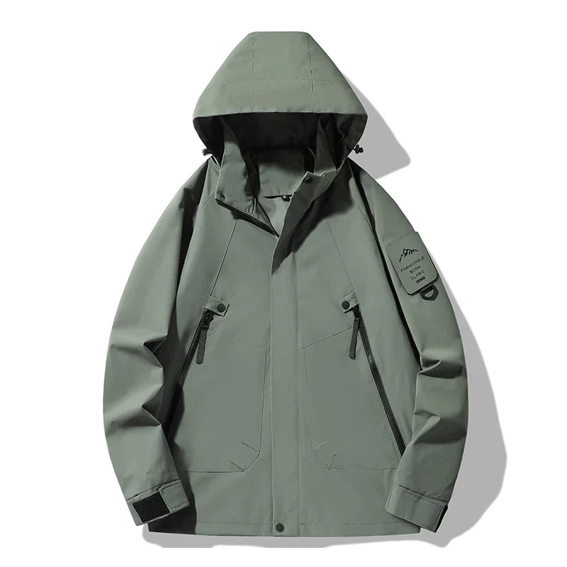 JNLN Women's Men's Waterproof Jacket Climbing Hiking Camping Trekking Windbreaker Unisex Outdoor Windproof Rain Coat Antifouling LadyShow.Store