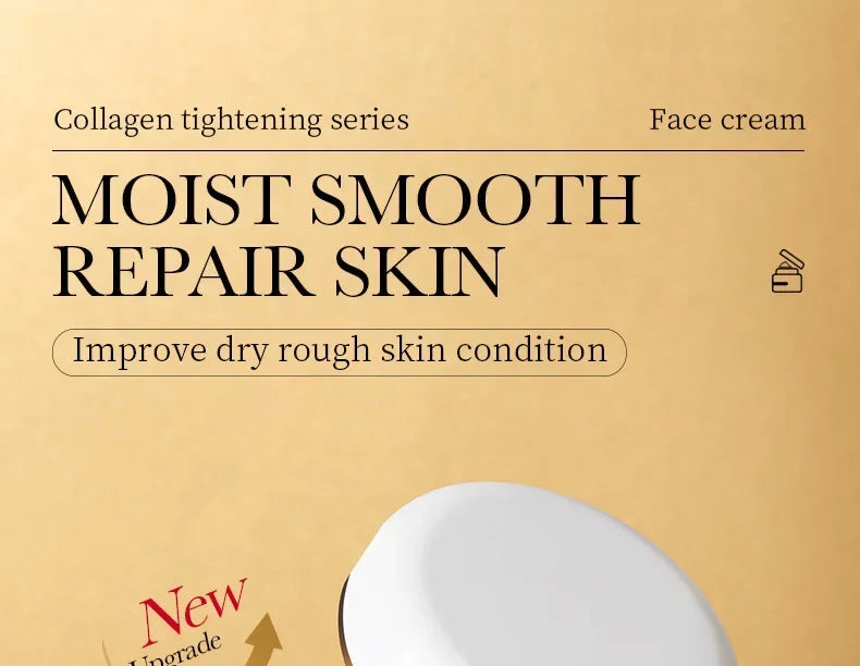 SADOER Collagen Firming Face Cream sknicare Moisturizing Hydrating Face Creams Faical Cream Beauty Face Skin Care Products Tri Light Beauty