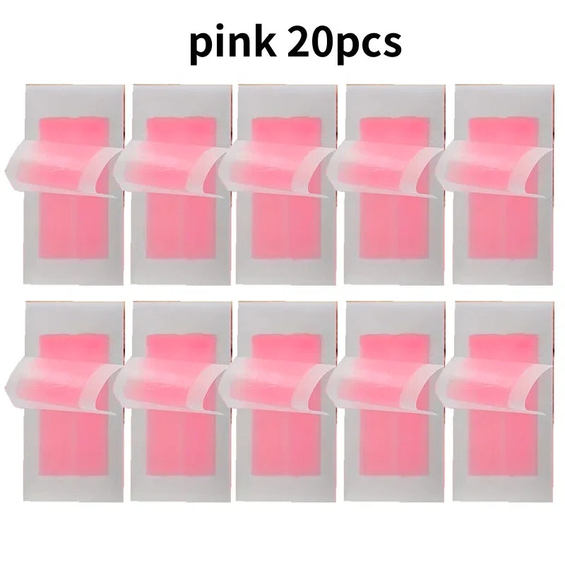6/20PCS Hair Removal Wax Strips, Cold Wax Paper for Face, Arm, Leg & Body, Skin-Friendly, Long-Lasting, Unisex, Certified Tri Light Beauty