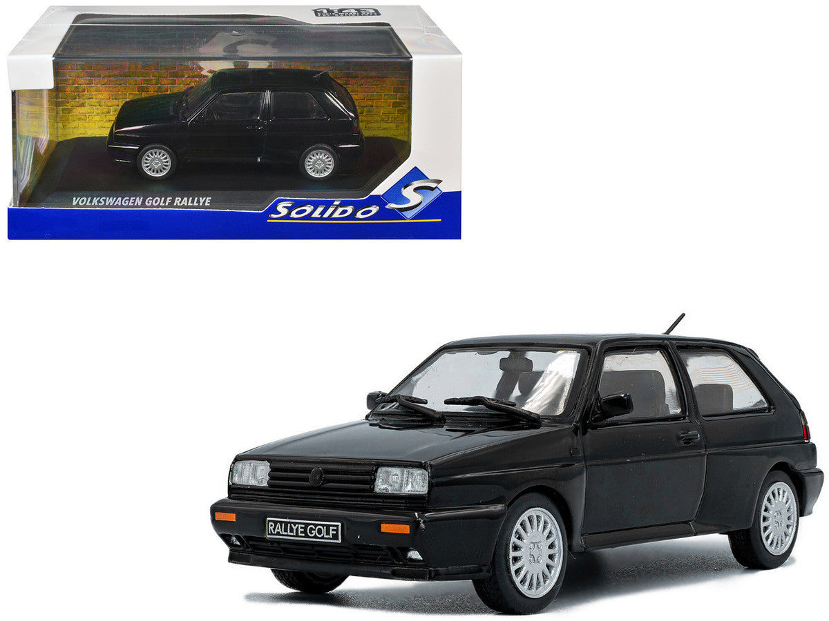 1989 Volkswagen Golf Rallye G60 Black 1/43 Diecast Model Car by Solido LuxuryLifeWay Online Store