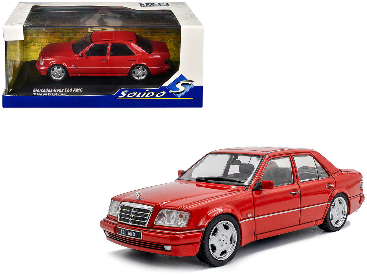 1994 Mercedes-Benz (W124) E60 AMG Signal Red 1/43 Diecast Model Car by Solido LuxuryLifeWay Online Store