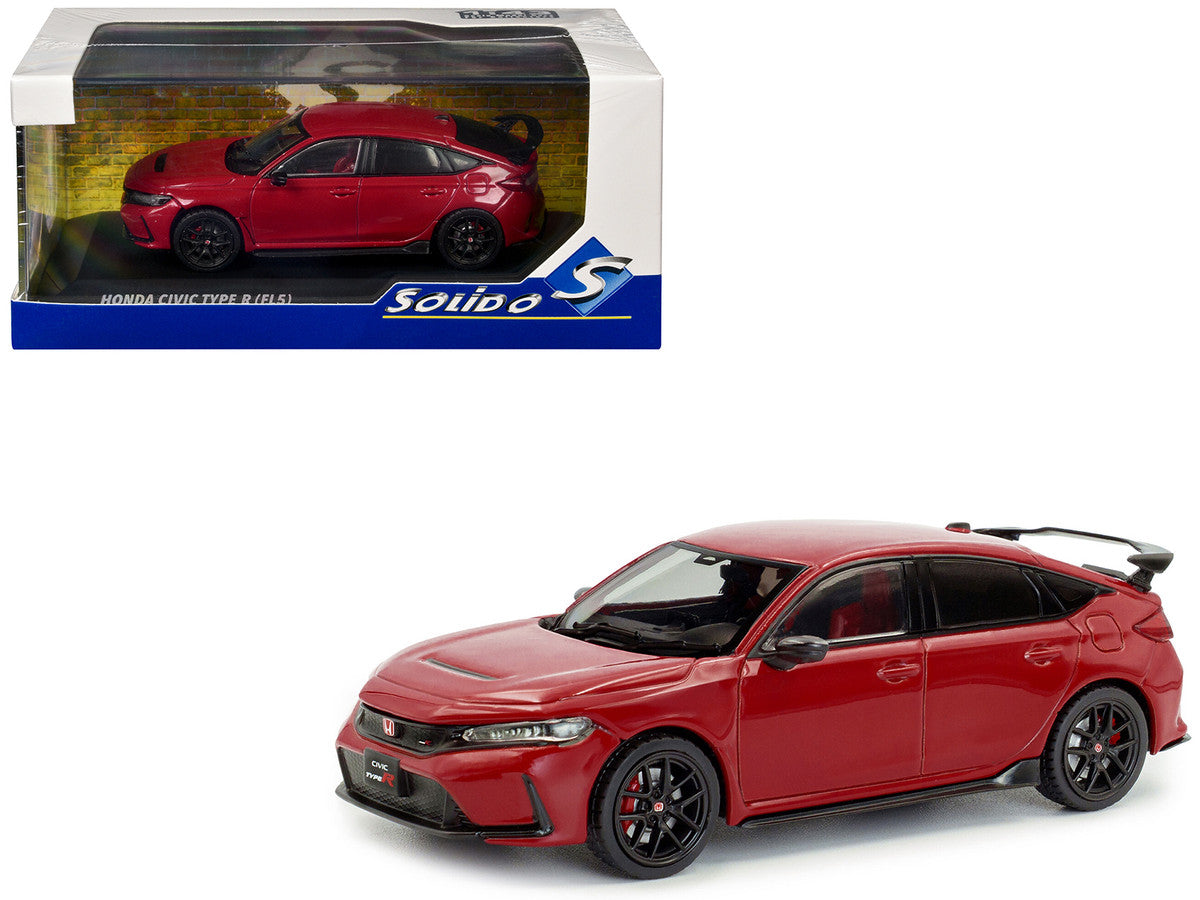 2022 Honda Civic Type R Rally Red 1/43 Diecast Model Car by Solido LuxuryLifeWay Online Store