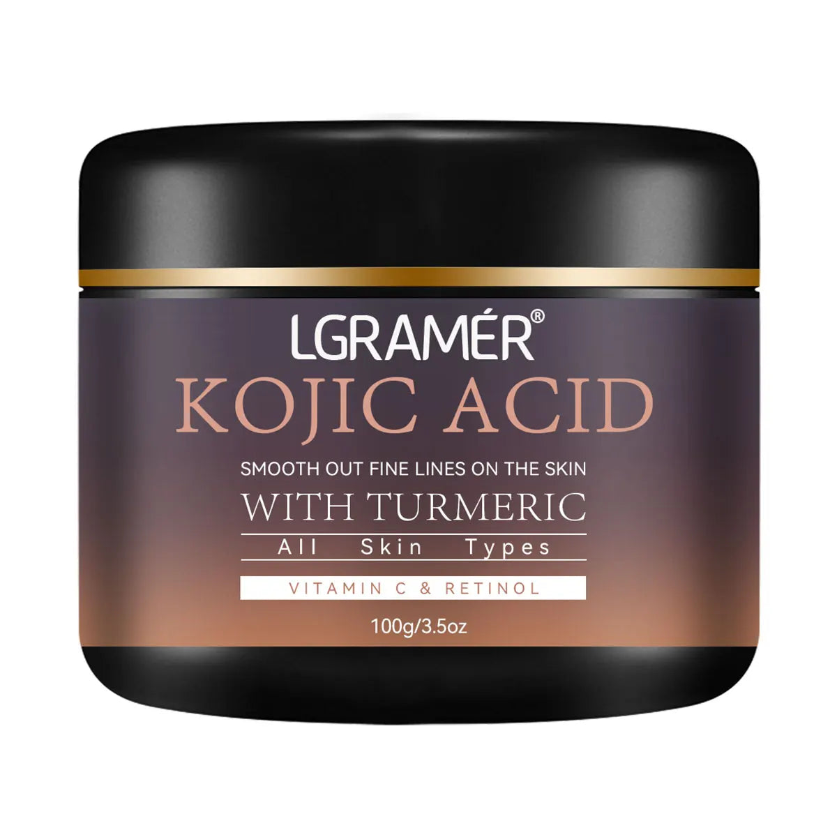 Kojic Acid Vitamin C &Turmeric Moisturizer Face Cream Fade Dark Spot Wrinkle Brightening Skin Firming Tighten Lighten Face Cream Pi-Mart