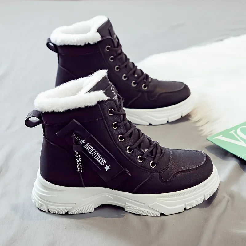 Women's Ankle Boot, Short Boot, Winter Boot with Thick Lining and Insulation, Stylish and Versatile, Thick-Soled Winter Boot LadyShow.Store