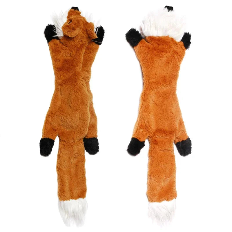 New 45cm Simulated Animal Holster No Stuffing with Squeakers Dog Chew Toy Durable Plush Crinkle Pet Squeak Toys Pet Supplies Pi-Mart