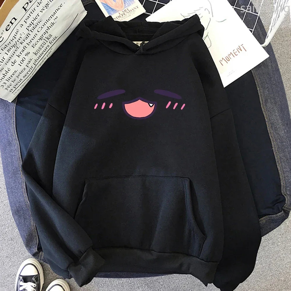 TakoTakodachi Anime Kangaroo Pocket Hololive Winter Women Spring Autumn Tops Sweatshirt Vintage Harajuku Winter Clothes Women LadyShow.Store