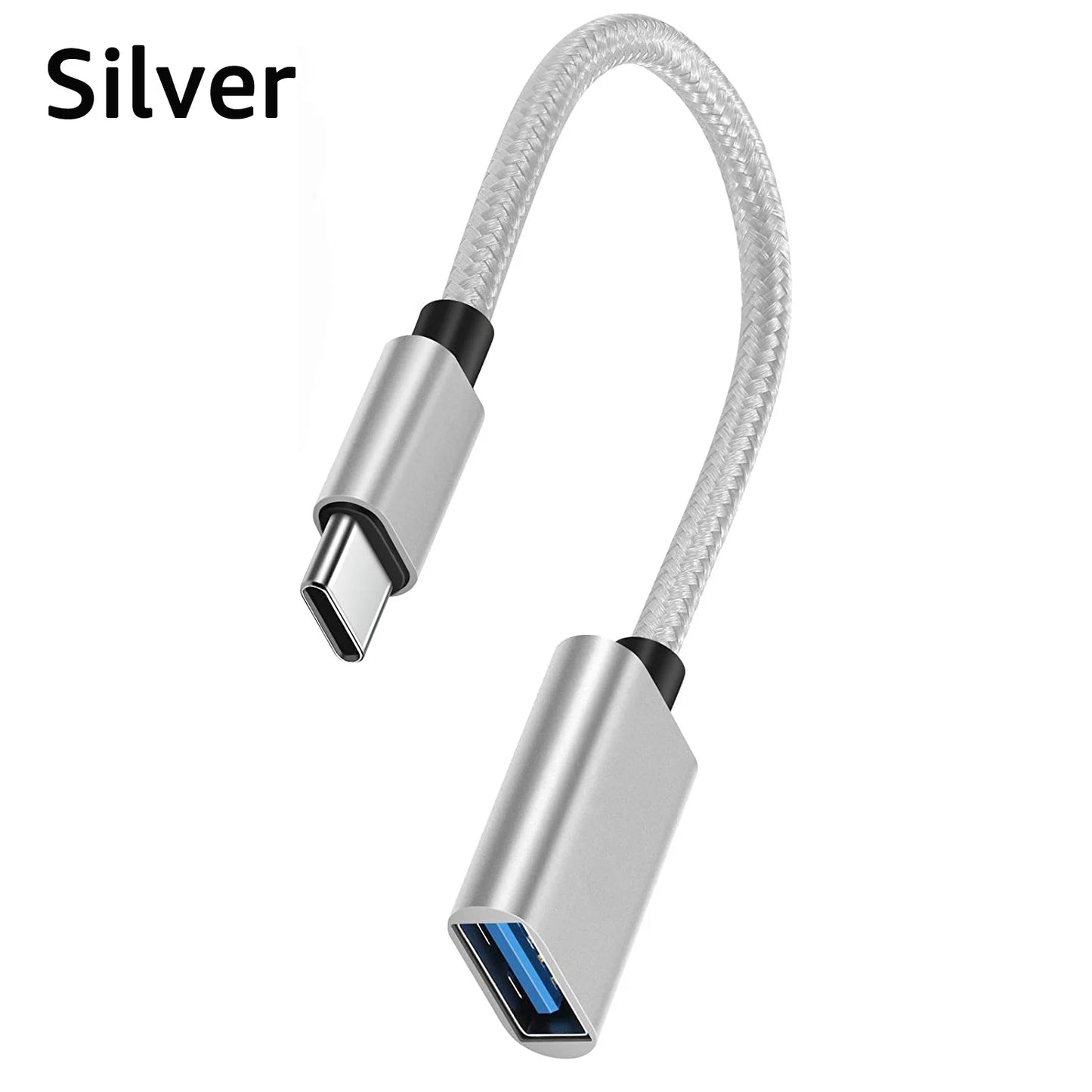 USB-C to USB Adapter, USB-C Male to USB Female OTG Data Cable, Suitable for MacBook Pro/Air, iPhone 16 Pro Max/16 Plus/16e/15 Pi-Mart