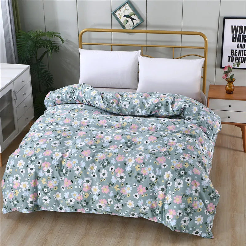 1 Piece Of Pure Natural High-Density Cotton Reactive Printing Fabric High-Quality Duvet Cover With Zipper Customizable Size Pi-Mart
