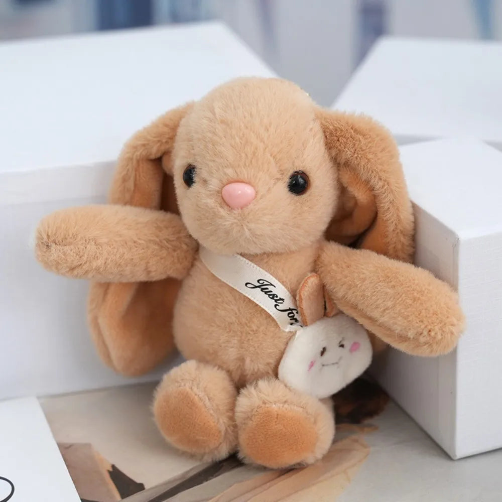 15cm Women's Rabbit Fur Keychain Bag Car Pendant Jewelry Decoration Fashionable Accessory for Bags And Gifts Pi-Mart