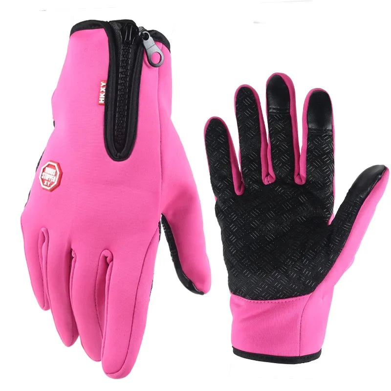 Winter Gloves For Men Women Touchscreen Warm Outdoor Cycling Driving Motorcycle Cold Gloves Windproof Non Slip Gloves Pi-Mart