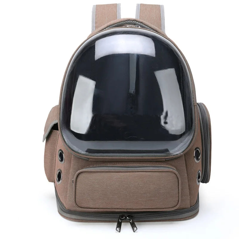 Pet Cat Carrier Bag Outdoor Travel Backpack for Cats Small Dogs Breathable Cat Carrying Bag Pet Supplies Transparent Pi-Mart