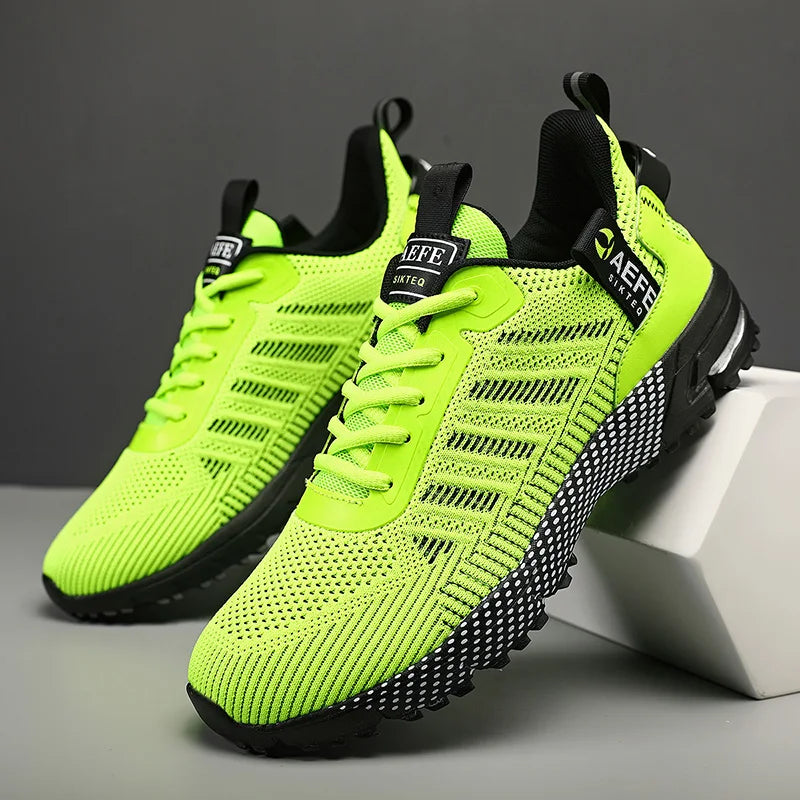 New Men Running Shoes Breathable Outdoor Sports Shoes Lightweight Sneakers for Men Comfortable Athletic Training Footwear Pi-Mart