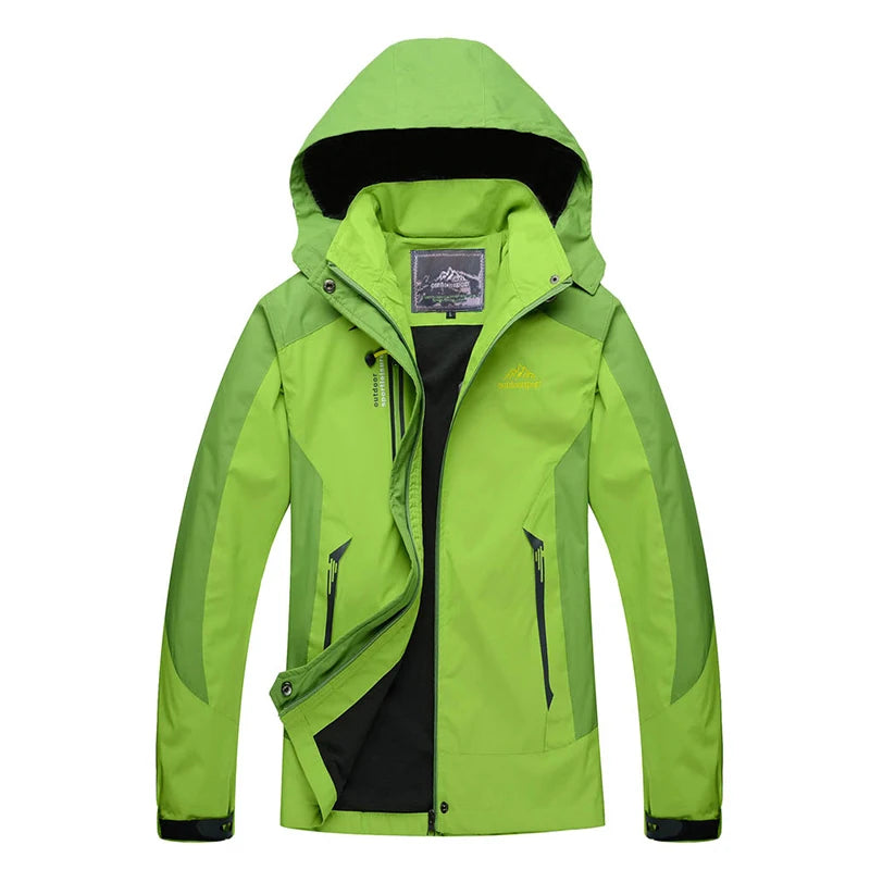 TRVLWEGO Women's Waterproof Hiking Jacket Windproof Windbreaker Camping Hunting Climbing Trekking Fishing Coat Outdoor Clothing Pi-Mart