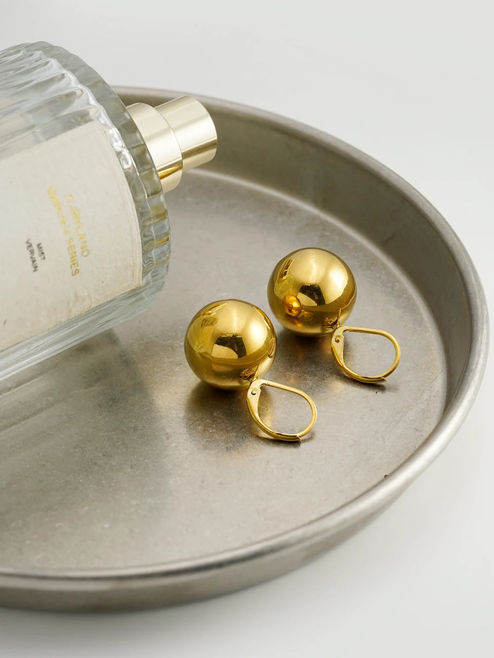 ENFASHION Aretes De Mujer Grossy Hollow Steel Ball Earrings For Women's Stainless steel 18K Plated Gold Fashion Jewelry E251838 Pi-Mart