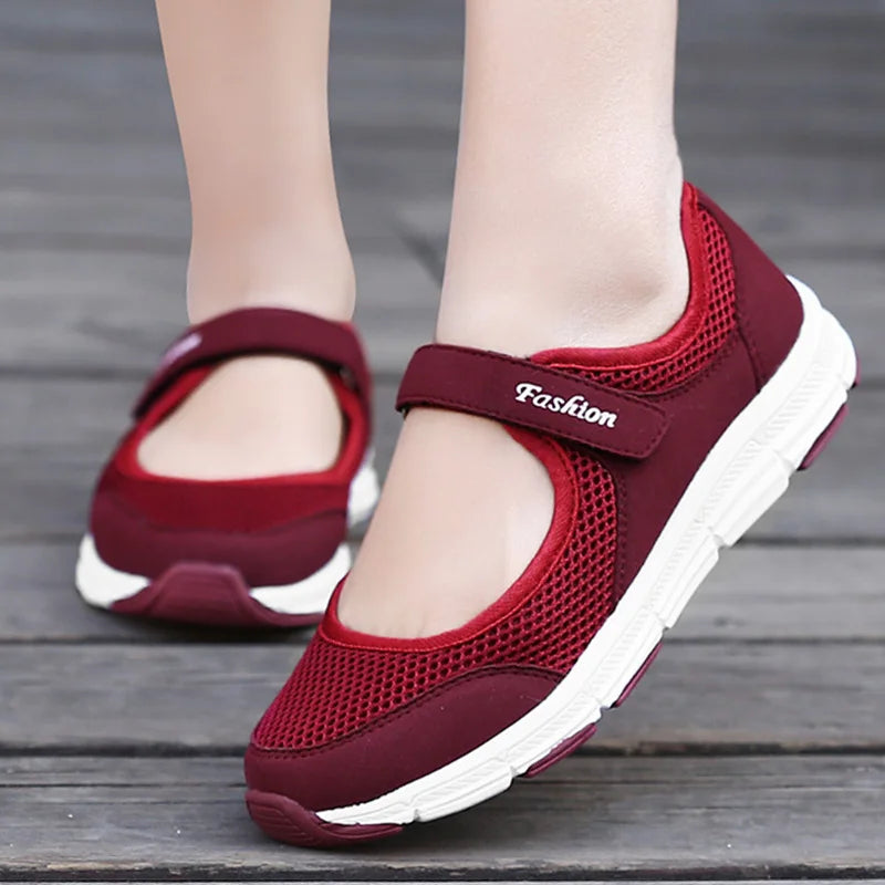 Flat Shoes For Women Light Breathable Autumn Summer Footwear Comfortable Flats Women Moccasins Zapatos Mujeres Mary Jane Shoes LadyShow.Store