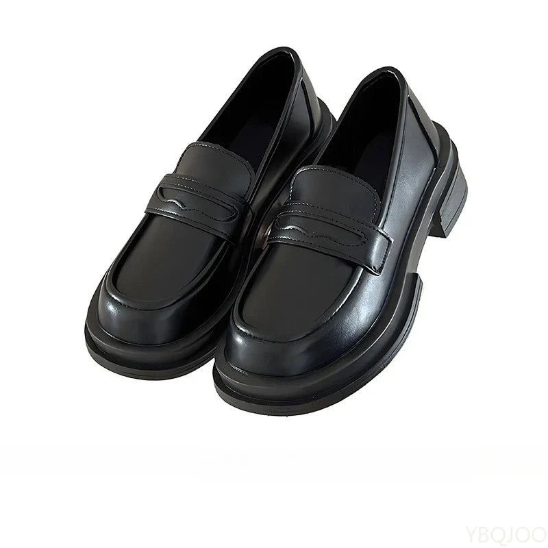 2026 Spring and Autumn Fashion New Style Casual Comfortable Versatile Women's Le Fu Shoes Retro Shallow Mouth Single Shoes LadyShow.Store