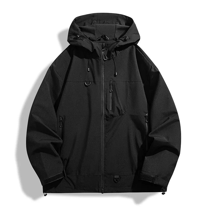 JNLN Unisex Waterproof Windbreaker Outdoor Sport Windproof Single-Layer Jacket Men Women Hiking Climbing Trekking Rain Coat LadyShow.Store